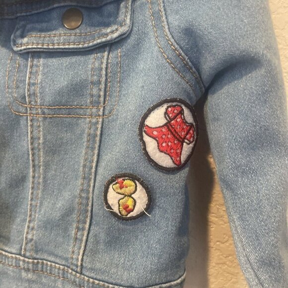 Disney Collection by Tutu Couture Sz 2T Denim Minnie Mouse Jacket - Picture 3 of 8